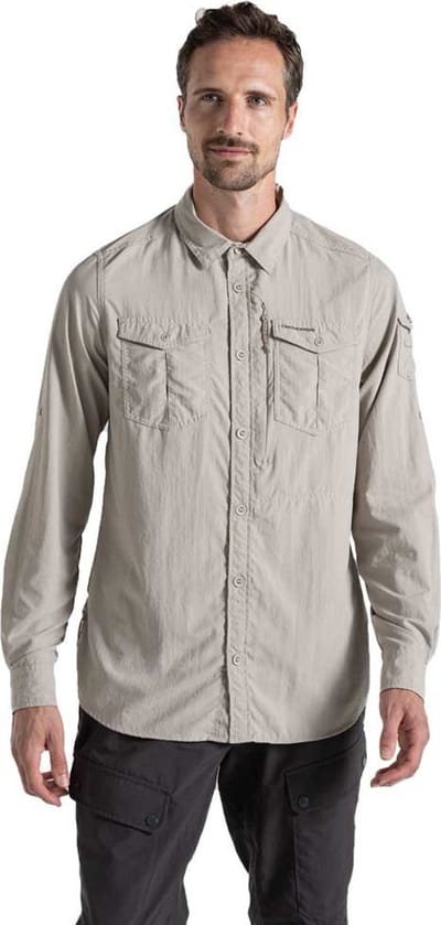 Craghoppers Nosilife Adventure Iii Overhemd Met Lange Mouwen Beige XL Man