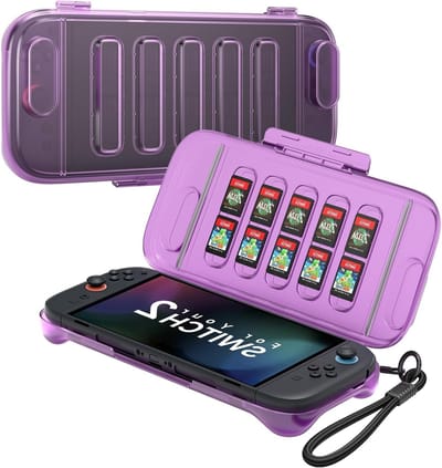 Beschermende harde hoes voor Nintendo Switch 2 (2025) met gamecardsleuf, stofdicht en lichtgewicht, ideaal voor reizen en gaming