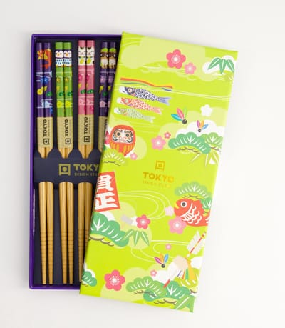 Tokyo Design Studio – Chopstick Giftset – Lente Groen – 5 Stuks