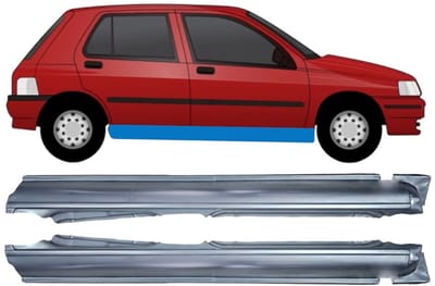Volledige dorpel voor Renault Clio I 1990-1998 / Links + Rechts / Set