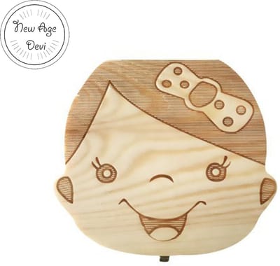 Tandendoosje - Houten tandenopbergdoosje - Tanden - Tandjes bewaren - Meisje - Melktanden