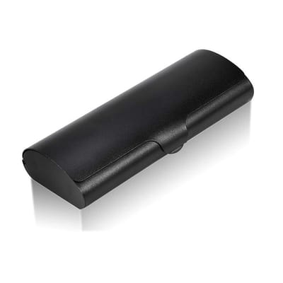 Brillenkoker - Brillendoos - Aluminiumlegering - Universeel - Zonnebrillen opbergdoos - Bril Etui - Brillenetui - Brillen opbergtas - Bril Hoesje - Geschikt voor het plaatsen van brillen en zonnebrillen - 154*58*27 mm - Zwart
