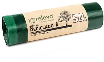 Gerecyclede Vuilniszakken Extra Sterk - 50L - 10 Stuks