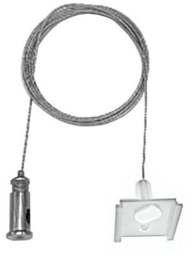 Qub Pendelset voor 1-fase Railverlichting - Wit - 2 meter (instelbaar)