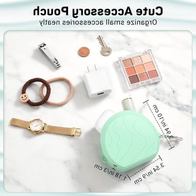 Siliconen Clutch Sleeve voor 6-7 Inch E-Readers en Tablets, Multi-Purpose Tas met Accessoirevak voor Kindles, Kobos en iPad Mini 6, Groen