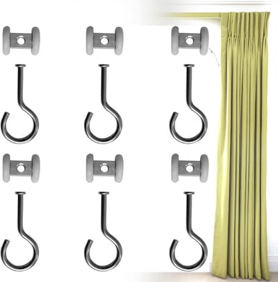6 Pcs Glijdende Deurwielen, Looprails voor Glijdende Deuren, Stille en Soepele Wielen voor Meubels en Kasten