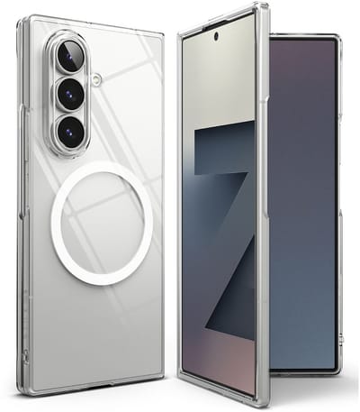 Ringke Slim Magnetic - Hoesje Geschikt voor Samsung Galaxy Z Fold 7 - Back Cover Ultra Dun - Compatibel met MagSafe / Qi2 - Transparant