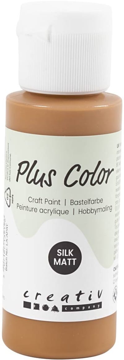 Plus Color Acrylverf, raw sienna, 60 ml/ 1 fles