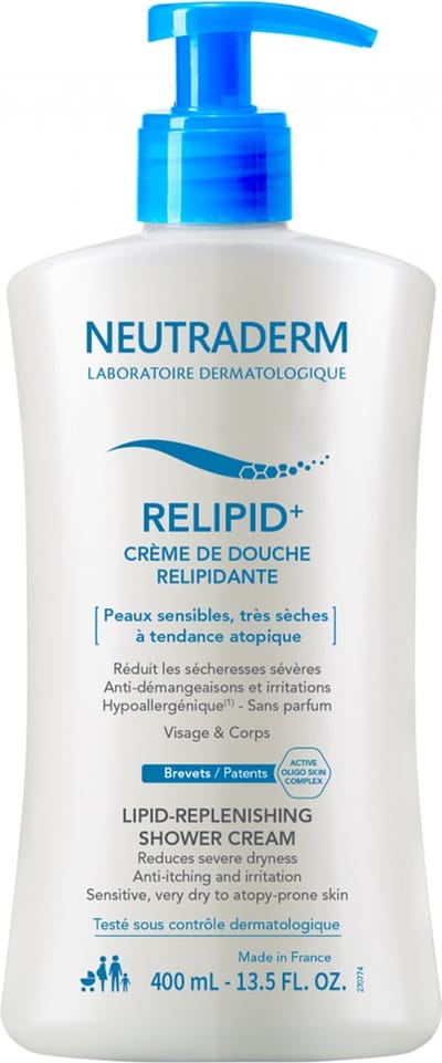 Neutraderm Crème Relipid+ Lipid-Replenishing Shower Cream 400ml