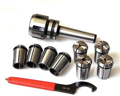 Veertangenset 8-delig - Spantangen set - Precisie frezen - Hoge taaiheid staal - 4-16 mm - Zilverkleurig