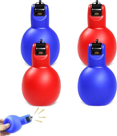 Set van 4 Handfluitjes voor Sportlessen en Noodsituaties, Geschikt voor Hondentrainers en Coaches, PVC Materiaal