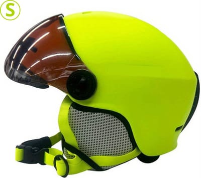 Bovista Skihelm - Met Vizier - Ski Gadgets - Dames - Heren - Wintersport - Ski - Groen - Maat S