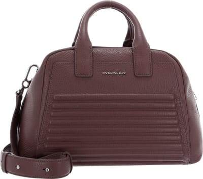 MANDARINA DUCK Leren Handtas Schoudertas I-Con Tote Balsamic Bruine