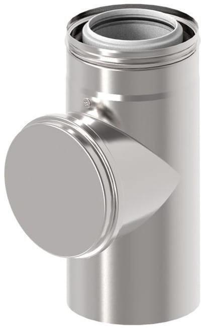 BRÖTJE Buitenwand-Rev.-Doorvoerstuk K80 RDS VA, concentrisch, DN 80/125, VA, 7810230