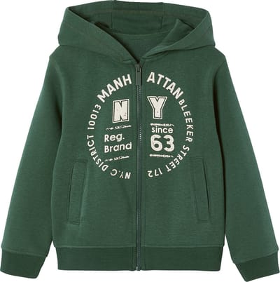 Vertbaudet Ritssweater mt capuchon sport BASICS jongens