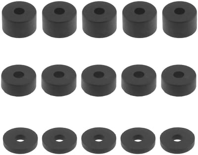 Rubber spacer kit 15pcs M8 - verschillende diktes - demping en impactabsorberend - ideaal voor DIY projecten - SnelShoppen