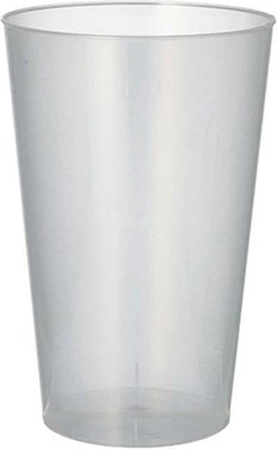 PAPSTAR Drinkbekers/bierbekers, herbruikbaar 0,3 l Ø 7 cm · 13 cm transparant onbreekbaar - 200 Stuks (20x10)