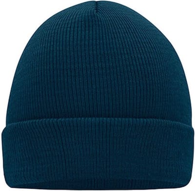 Myrtle Beach 'Knitted Cap' Beanie Petrol/Blauw