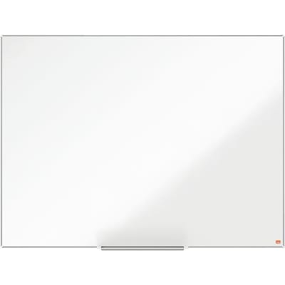 Nobo Impression Pro Magnetisch Whiteboard Emaille Met Pennengoot - Inclusief Nobo Whiteboard Marker - 1200x900mm - Wit