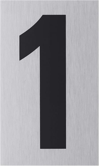 Aluminium Plakplaat - Informatiebord Bewegwijzering - Interieur Bewegwijzering - Zelfklevende Achterkant - 100 x 60 mm - Zilverlook