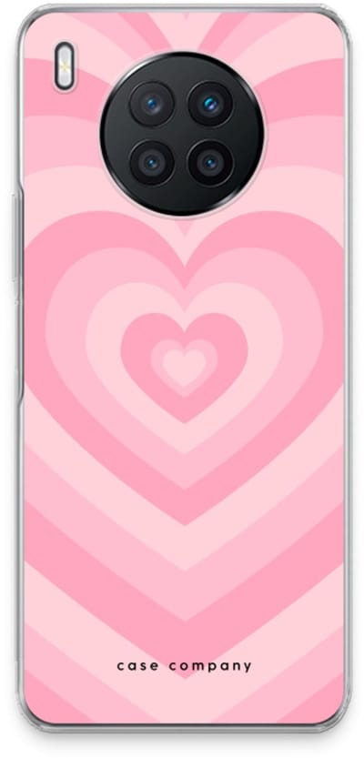 Case Company® - Hoesje geschikt voor Huawei Nova 8i hoesje - Hart Roos - Soft Cover Telefoonhoesje - Bescherming aan alle Kanten en Schermrand