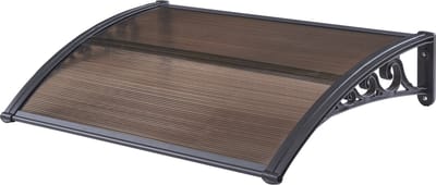 Deurluifel Mellerud afdak 100x60 cm zwart en bruin