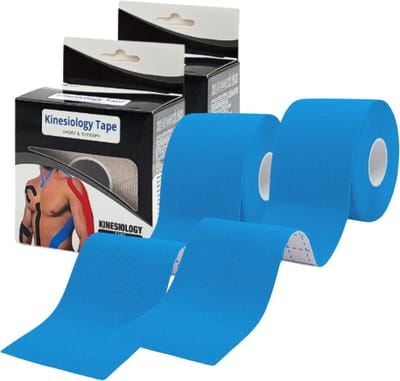 MyBodyFuel - Kinesiologie Tape - Sporttape - 5cm Breed - 5m Lang - Blauw - 2 Stuks