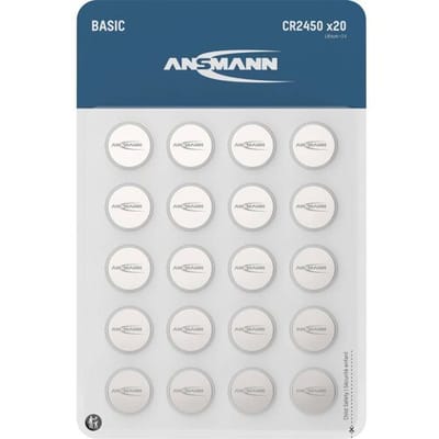 Ansmann Knoopcel CR2450 3 V 20 stuk(s) 600 mAh Lithium