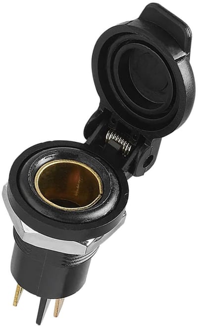 ProPlus DIN Inbouwdoos 12V/24V – Voor camper, caravan en boot – 10A bij 12V / 15A bij 24V – Zwart