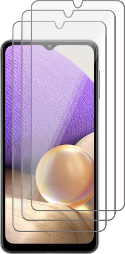 Screenprotector geschikt voor Samsung A32 5G - Beschermglas Screen Protector Glas - 3 stuks