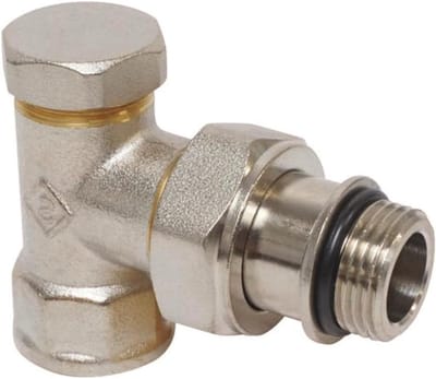 Radiatorafstelbocht - Verstelbare bocht - Verwarmingssysteem balanceren - Zelfdichtend ontwerp - 3/8 inch - Grijs