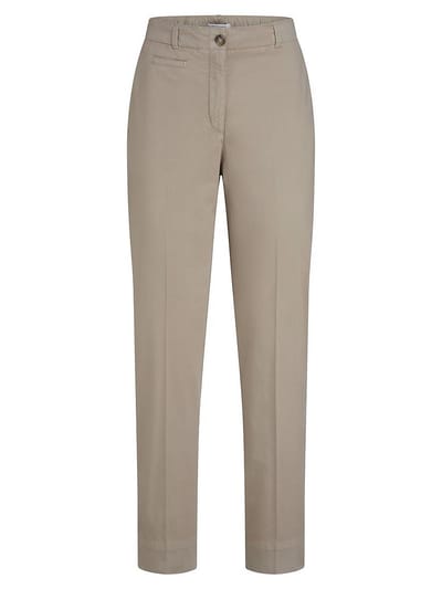Enkellange broek Van Peter Hahn beige