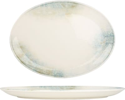 Kütahya Porselen Serveerschaal - Earth - Porselein - 33x19 cm - set van 2
