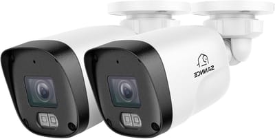 Beveiligingscamera Set - CCTV Camera's - Huis Beveiligen - 3MP HD Audio - 2 Stuks - Wit