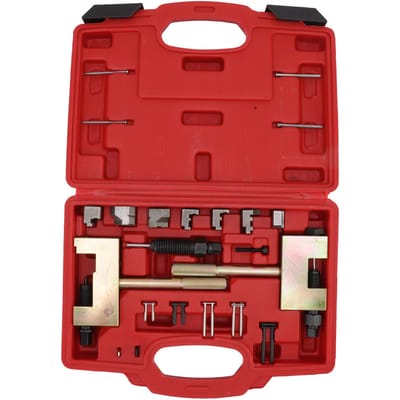 Kit de chaîne de distribution moteur Outil d'installation et de dépose de chaîne de distribution Outils de rivetage d'arbre à cames pour Benz M271 M272 M273 red