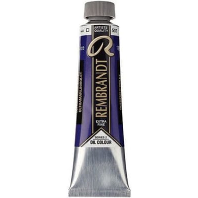 Peinture à l'huile - Outremer violet - 507 - Extra-fine - Rembrandt - Tube 40ml violet