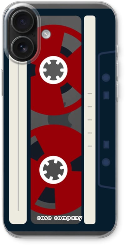 Case Company® - Hoesje geschikt voor iPhone 16 Plus hoesje - Here's your tape - Soft Cover Telefoonhoesje - Bescherming aan alle Kanten en Schermrand