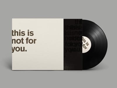 Matthew Bourne - This Is Not For You (LP) (Limited Edition)