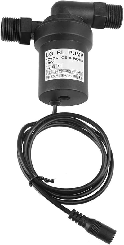 Tyenaza 12V 10W Solar Waterpomp - Hoog Temperatuur Brushless Pomp voor Circulatie