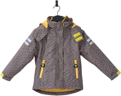 Ducksday - vierseizoensjas met uitritsbare sherpa fleece jas - waterdicht - 3 in 1 regenjas - unisex - Puck - maat 92/98