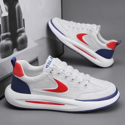 Herenschoenen Nieuwe Zomer Herensport- en Vrijetijdsschoenen Ademend Mesh Dikke Zool Comfortabele Papa-schoenen Herenschoenen. 43 gray