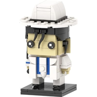 Voor Kinderen Volwassenen Bouwstenen Speelgoed Michael Jackson 153 Stuks Moc Stenen Wit Pak Ster Hoofd Figuur Moder Diy white