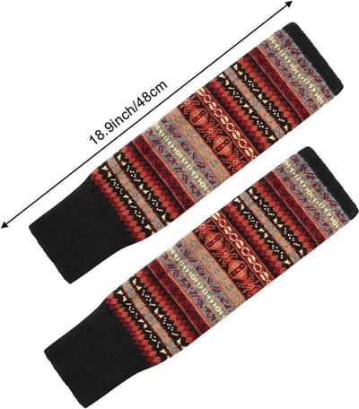 Famanu - Overknee beenwarmers dames, gebreide winterkousen, cosplaystijl