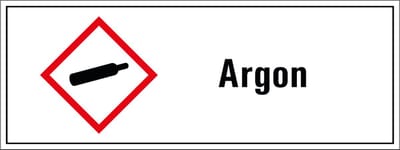 Argon GHS tekststicker 400 x 150 mm