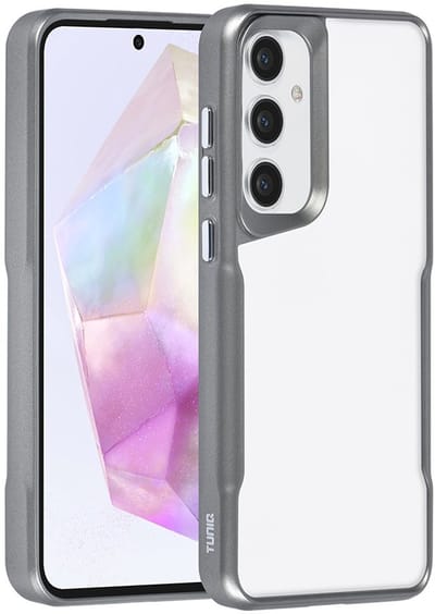 TUNIQ telefoonhoesje voor Samsung Galaxy A35 - Siliconen backcover - Grijs