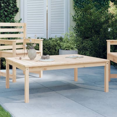 vidaXL - Tuintafel - 121x82,5x45 - cm - massief - grenenhout