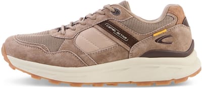 camel active Sneaker van nubuck en textielmix met comfortabele zool - Maat menswear-42 - Taupe