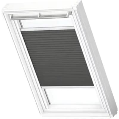 Velux Manueel Lichtdoorlatend Plisségordijn White Line Fhl C02 1274swl Anthracite