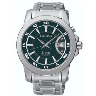 Seiko Premier SNQ141P1 Perpetual Calendar 42mm