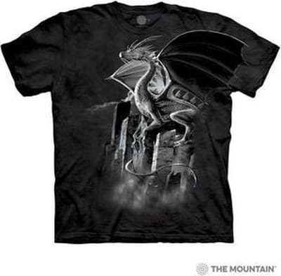 The Mountain Adult Unisex T-Shirt - Silver Dragon